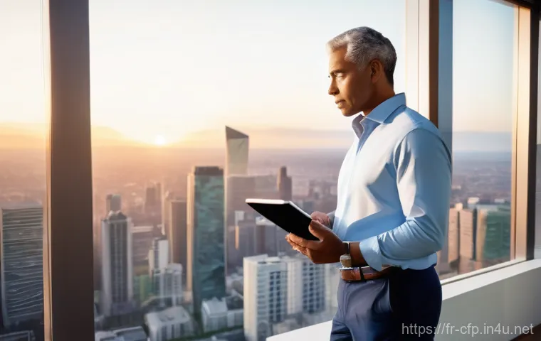 재무설계사의 협상 사례 연구 - **Prompt 2: Professional Financial Discussion**
    "Inside a bright, modern financial advisory offi...